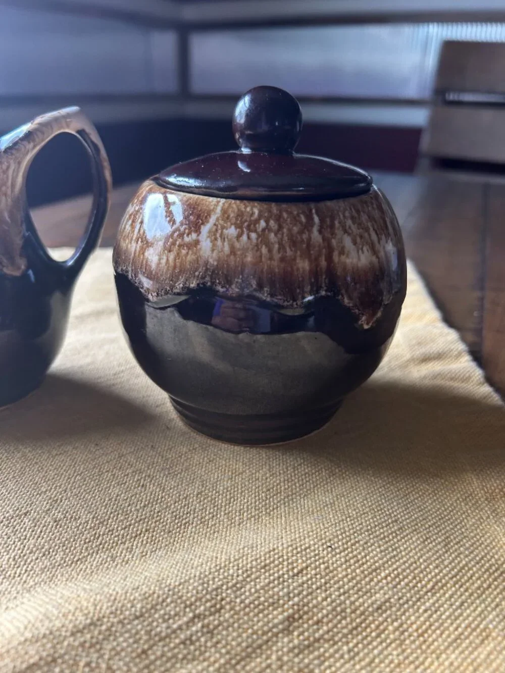 Vintage  Roseville Sugar & Creamer